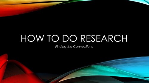 How to do Research graphic