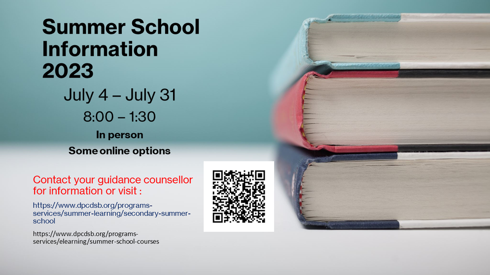 Summer School Information graphic